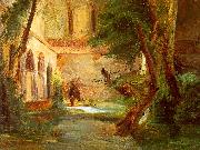 Charles Blechen Monastery in the Wood oil painting artist